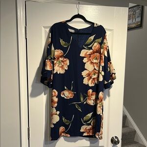 Floral Navy Mini Dress